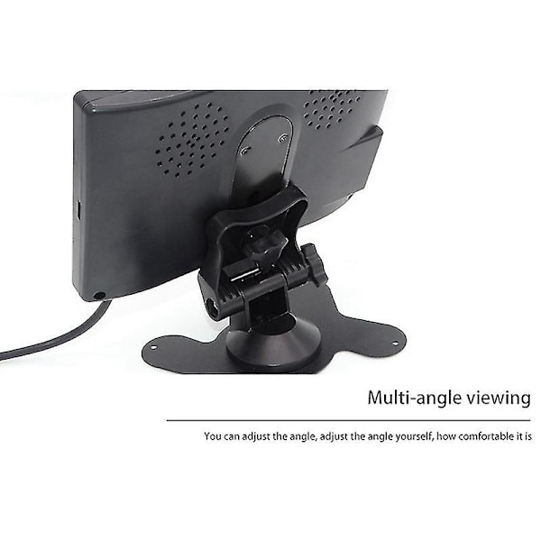 Mini TV 7 Tum HD-skärm 800x480 Bärbar Bil LCD-skärmar På DVD/CMMB Två Ingångar För Passagerare Lastbil