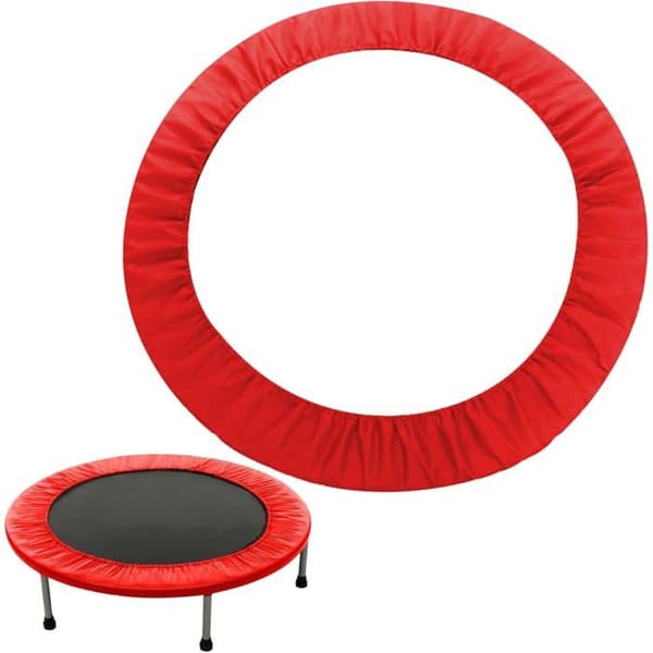 Trampolinfjäderskydd 91cm, runt, för barn, med resår, svampfoder, Oxford-tyg - 6 hål