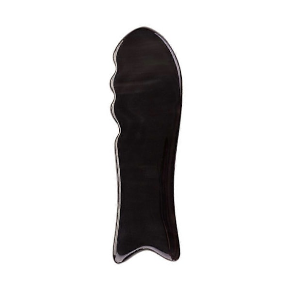 Bøffelhorn Gua Sha Gua Sha Massasjeverktøy Brett (Fiskeform)