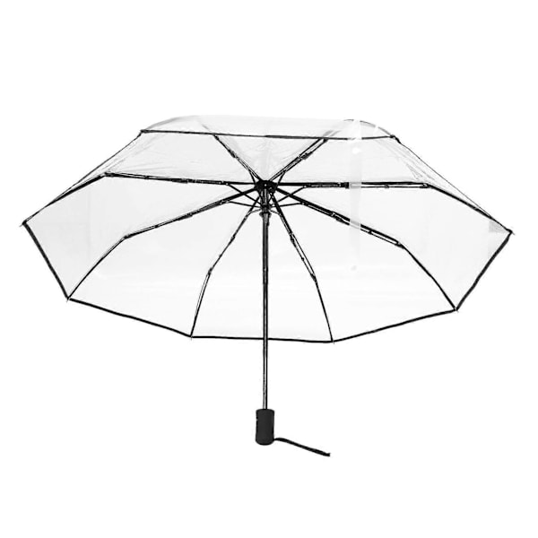 Transparent Automatisk Paraply Regn Kvinder Mænd Sol Regn Auto Paraply Kompakt Foldbar Vindp