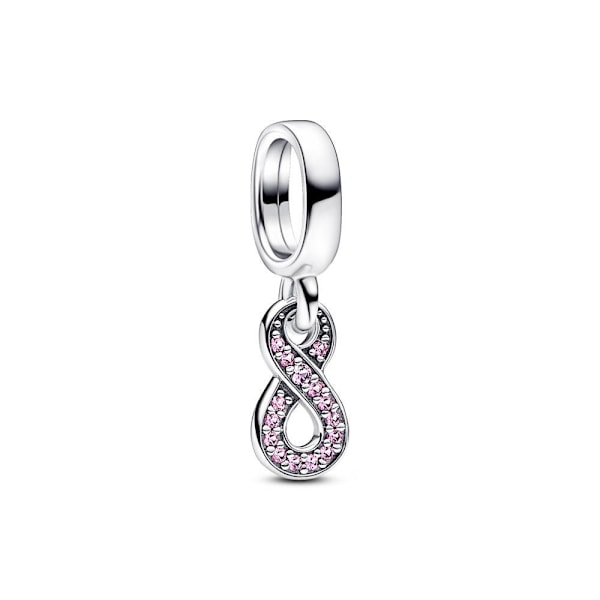 S925 Sterling Sølv Glitrende Uendeligheds Vedhæng Charm Smykker KVINDER hjem Pandora Dame Charm