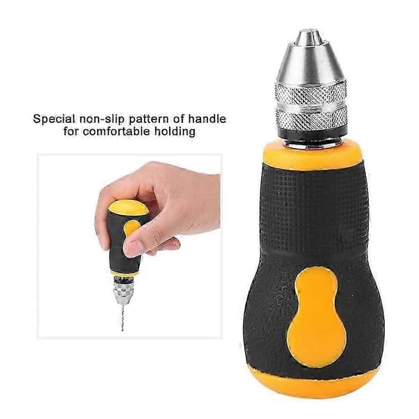 Manuell Drill Mini Hånddrill Verktøy Bærbart Verktøysett Liten Hånddrill drillpropell