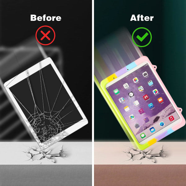 Farvet Hjerte til Samsung Galaxy TabA 10.1 \" Cover 2019SM-T510/T515 Tegneserie Sjov Kawaii Sød Silikone Sjovt Cover Mode Unik Fidget til Børn Cover