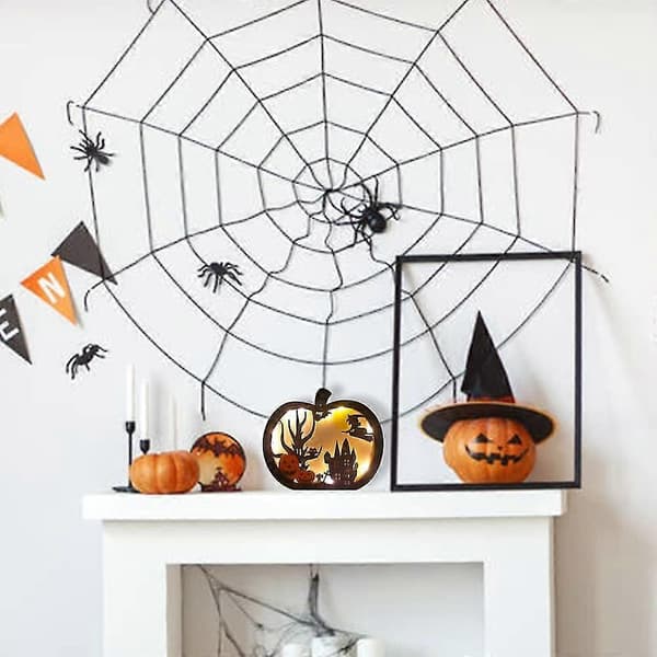 Halloween Tredekorasjon Halloween Thanksgiving Høst Høstlys Høstborddekorasjon