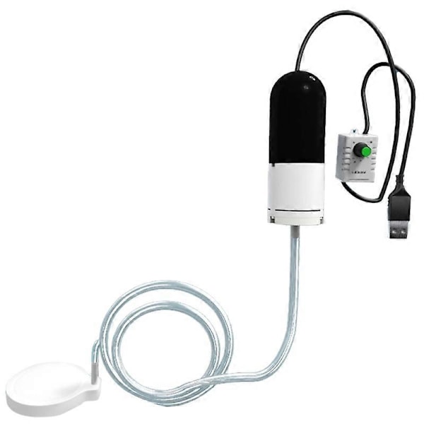 Justerbar Akvarie Luftpumpe USB Iltpumpe til Fisketanke og Akvarier Nano gas disk