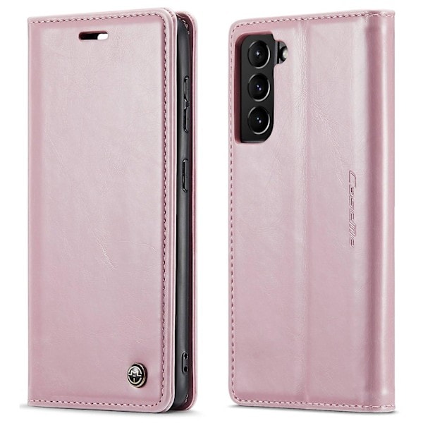 CASEME 003 -sarja Samsung Galaxy S21 4G/5G -puhelimelle Vahamainen suojakotelo magneettisella sulkimella Pink Style C Samsung Galaxy S21 4G