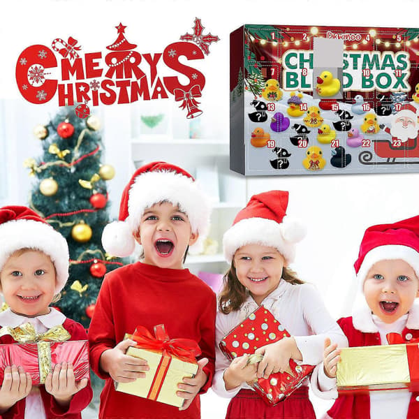 24 Adventskalender Blindboks Gummileker, Gummi Blindboks