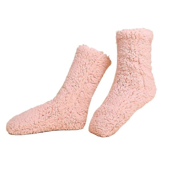 Golvstrumpor Vuxen Tjocka Strumpor Dam Vinter Ullstrumpor pink