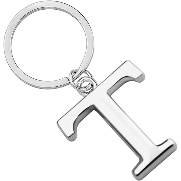 Nøglering Bogstav - Initial Alfabetet Nøglering Charm Bogstav T