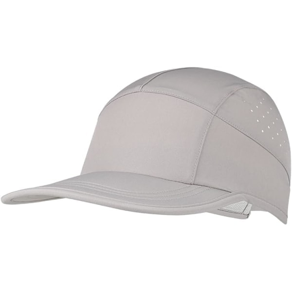 Unisex Pehmeälippainen Suorituskykyinen Juoksulippis Nopeasti Kuivuva Viileä Urheilulippis Kevyt Joustava Nylon Baseball-lippis UPF50+ dark gray