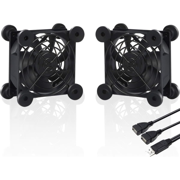 TG 80mm USB-drevet ventilator, lydløs computerkøling, 5V kompatibel