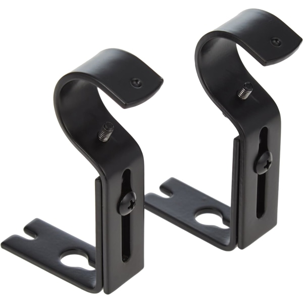Justerbart väggfäste, 2-pack, Black