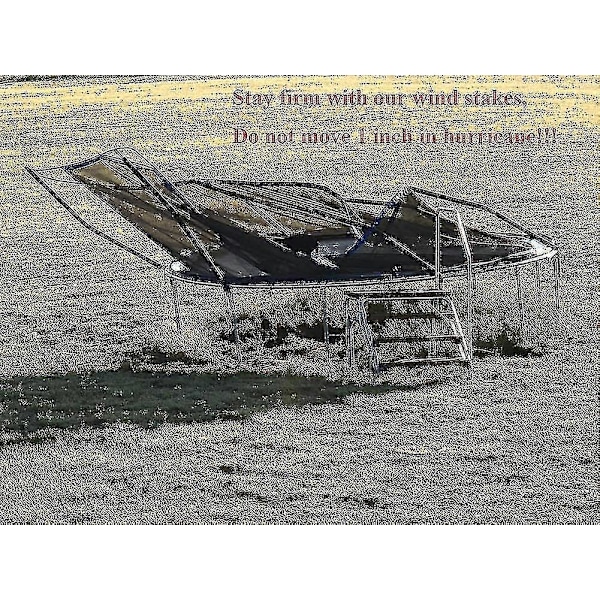 Trampolinspikar, Tunga Tältpinnar, Galvaniserade U-Ankare, 8 st