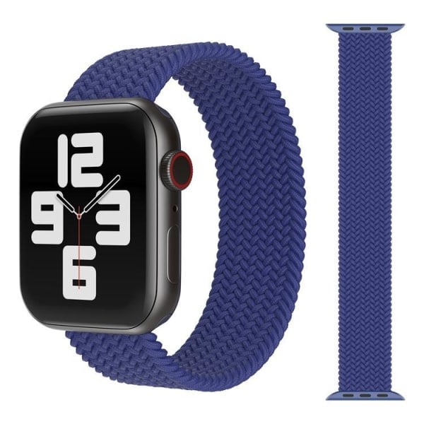 Apple Watch Kompatibelt ARMBAND Elastiskt BLÅTT 42/44/45 mm Blå M