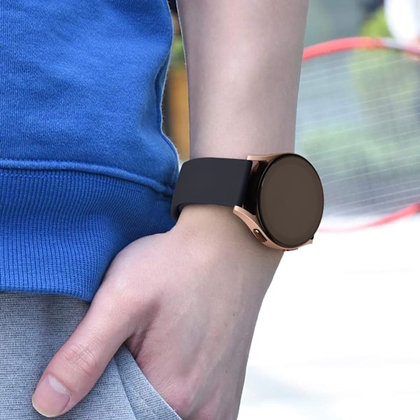 Silikonarmband för Samsung Galaxy Watch 6/5/4 för kvinnor och män, 20 mm mjukt ersättningsband för Samsung Watch 6/5/4 Midnight blue