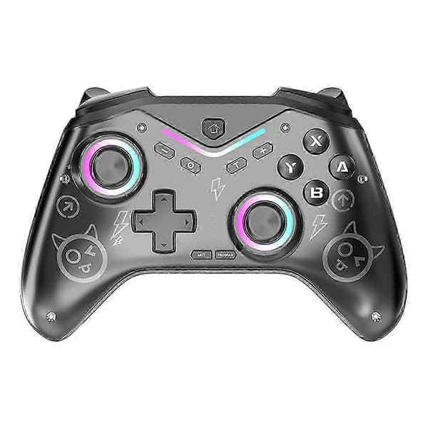 Programmerbar trådlös spelkontroll med Hall Joystick för Switch, Steam, iOS & Android - Svart