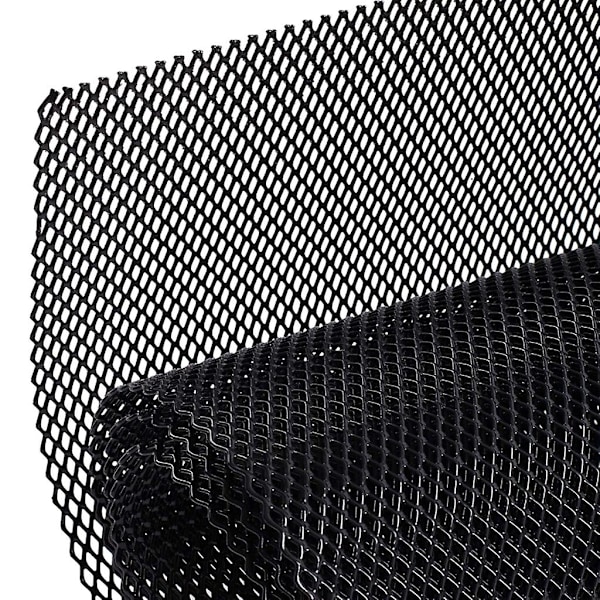 Bilgrill Mesh Aluminium Bil Race Grill Nät Ventil Tuning Hållbar Honeycombs Mesh Grill Enkel Installation för Bil Black diamond 4 8MM