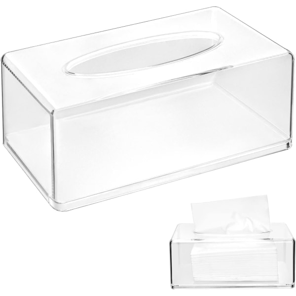 Akryl servietbeholder, servietholder, servietdispenser, transparent, placeres i soveværelset, badeværelset, stuen