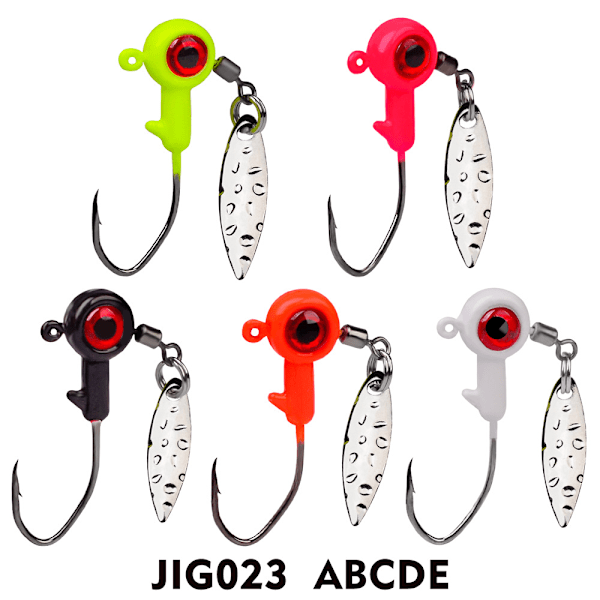 Crappie-Jigs-Kit 30-pakks Fiskejigger Blyhode Jigger Kroker