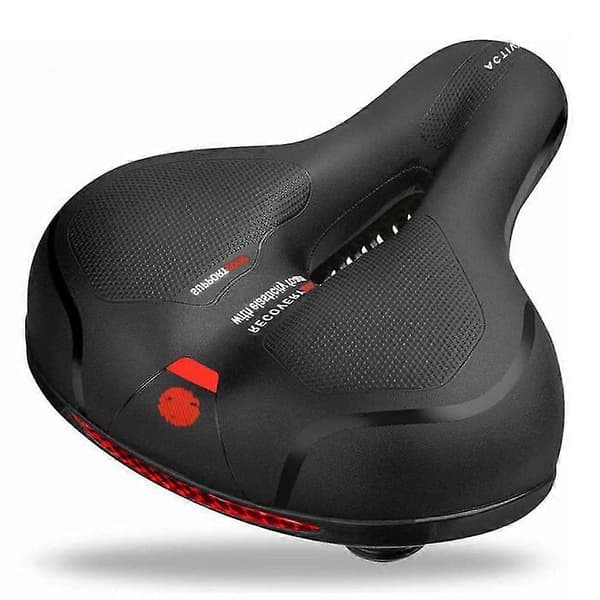 Sykkelsete Menn Kvinner Ergonomisk Sykkelsete 26 * 21cm Rød