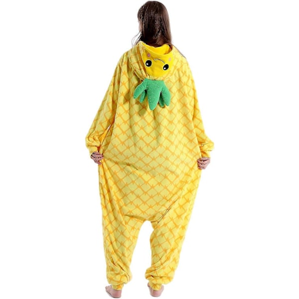 Ananas pyjamas Djurdräkt karneval jumpsuit M