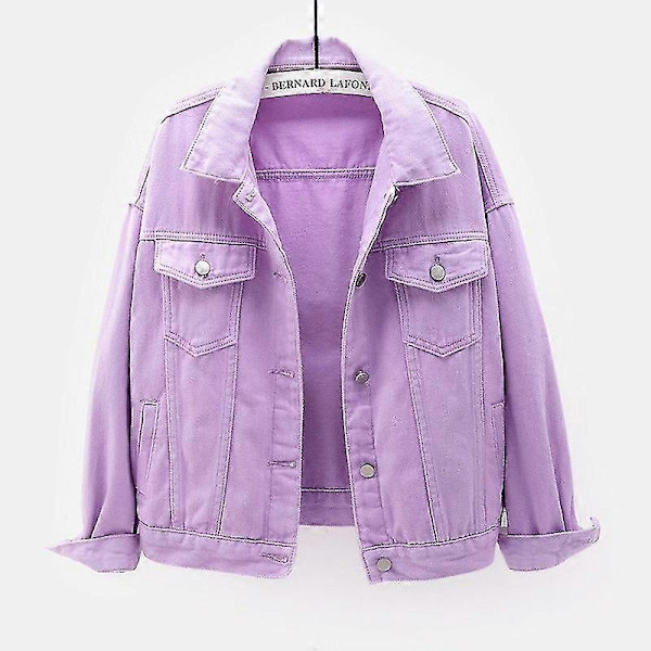 Pring Höst Dam Denimjacka Pring Höstjacka Rosa Jeansjacka Black L