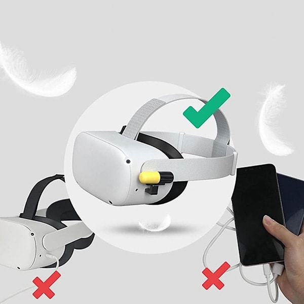 3300mAh Batteripack för Meta Quest 3 VR-headset, Portabel VR-laddare