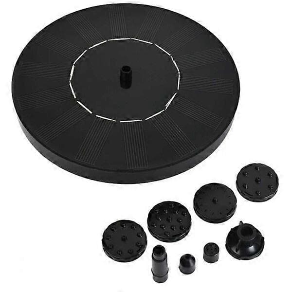 Solcelledrevet springvand til fuglebad 13cm gul
