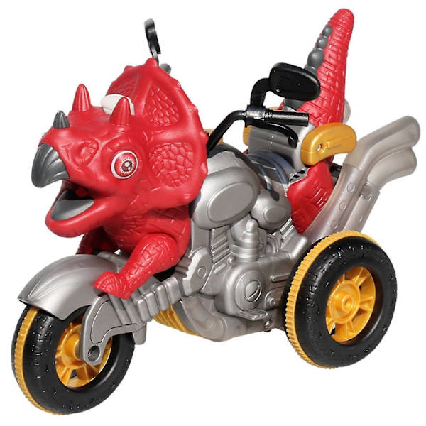 Dinosaur Motorcykel Pojkar Presenter Barn Leksak Fjärrkontroll Diy Kreativ Deformation Bil Leksaker Red A
