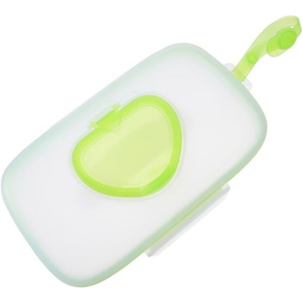 Baby Vådservietpose Baby Vådserviet Dispenser Vådserviet Holder Tasker Rejse Vådserviet Etui Genanvendelig Genopfyldbar Green