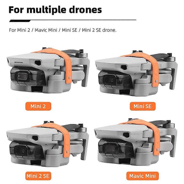Elastiskt silikonband - Rem Propellerhållare för Mini 2 Mini SE Propellrar Orange