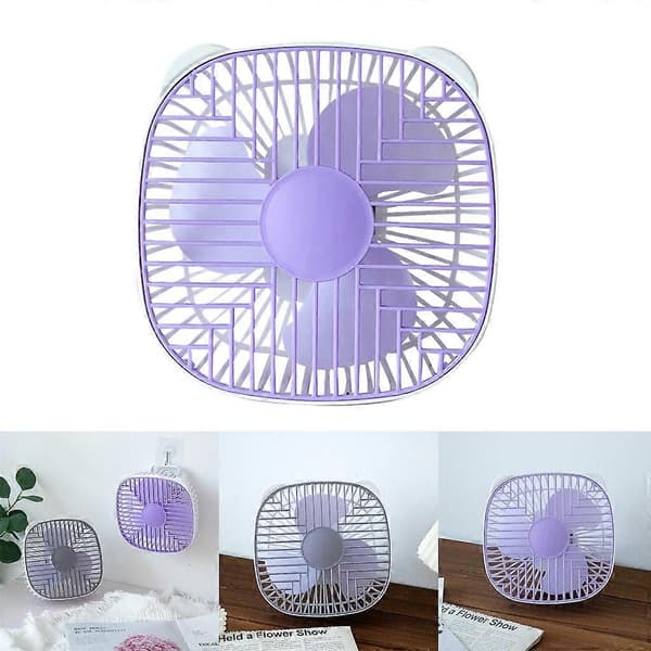 USB loftventilator bordventilatorer til indendørs udendørs camping hængende lysthuse telte ventilator Purple