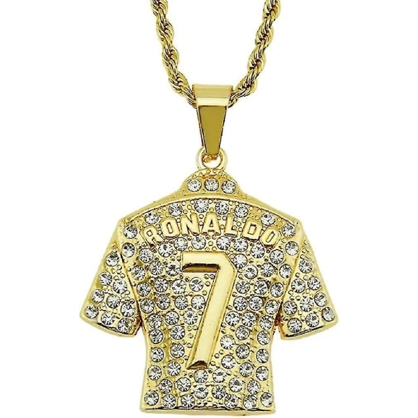 Miesten jalkapallopaita kaulakoru, Hip Hop Ronaldo nro 7 kaulakoru
