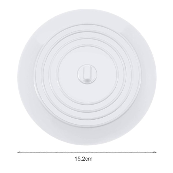 Slukpropp Universal Silikon Badekar Slukstopper Sterk Sugekraft Enkel å Bruke Slukdeksel for Hjemmebad Grey