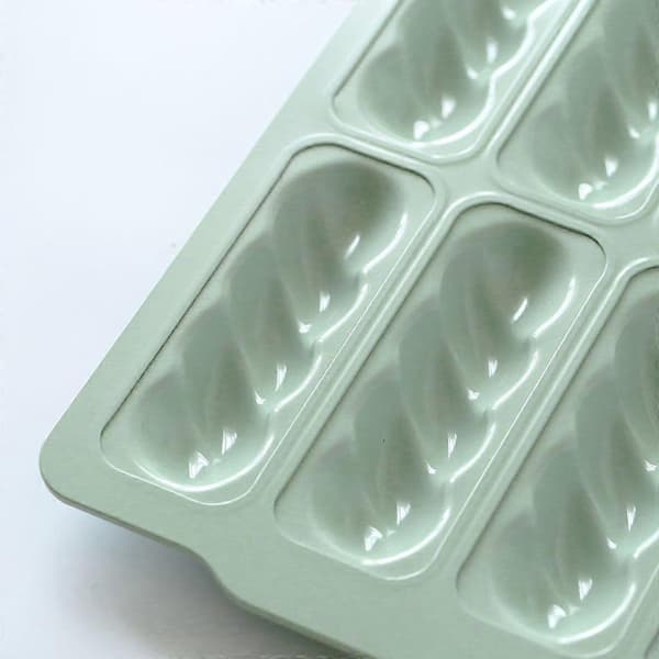 8-rums Macaron - Grønt snoet mønsterform Brownies Bageplade med non-stick