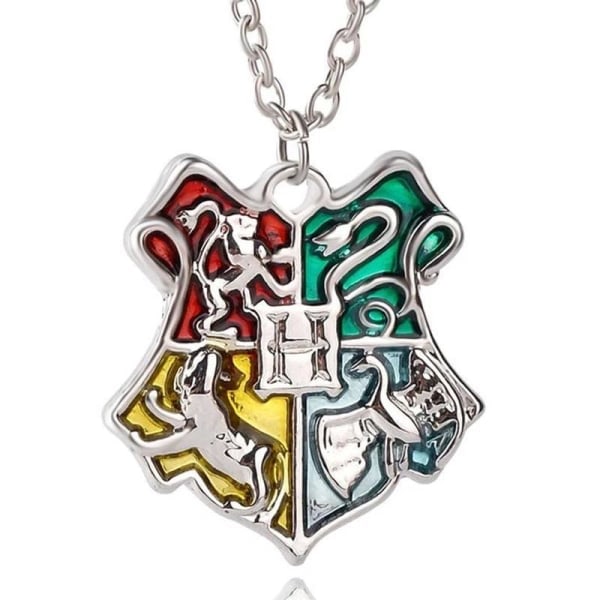 Harry Potter -kaulakoru - Tylypahkan vaakuna/kilpi/vaakuna hopea
