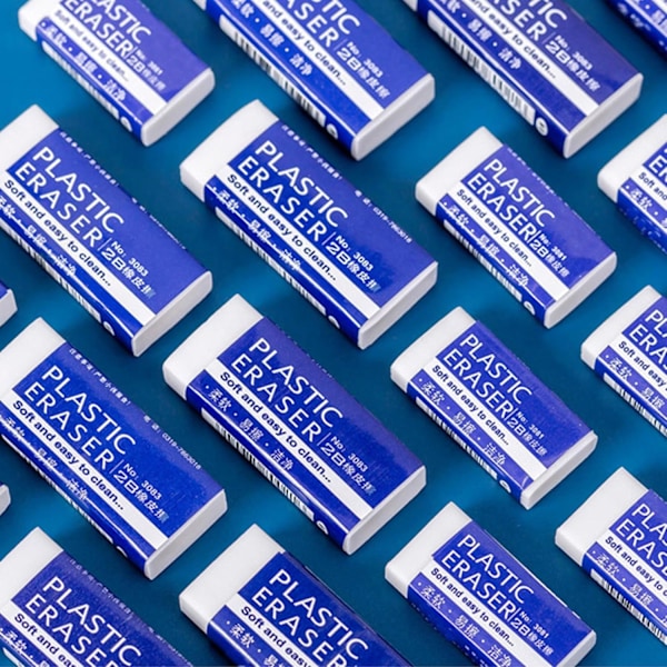 10 st radergummin - vita radergummin multipack gummiradergummin för barn i skolan, på kontoret, barn, vuxna, klassiskt latexfri plastgummi
