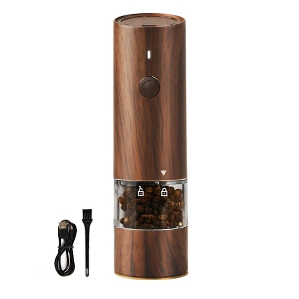 Elektrisk salt- og pepperkvern USB-lading Automatisk salt- og pepperkvern, egnet for kjøkken