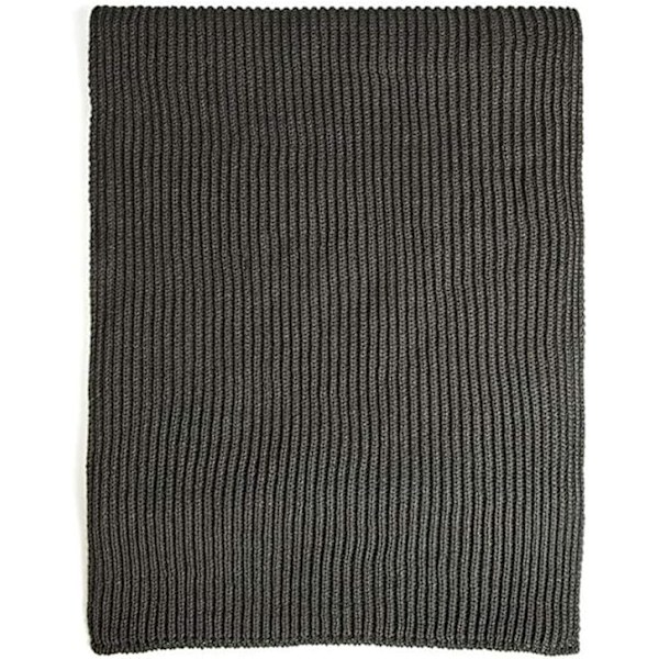 1 kpl Lämmin Syksy- ja Talvihuiv, Unisex Yksivärinen Talvi Kaula Lämmin Neulotu Huiv Grey
