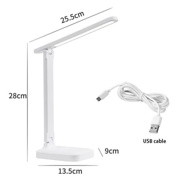Foldbar LED Skrivebordslampe Sengelampe Bordlampe til Stue Soveværelse Gave