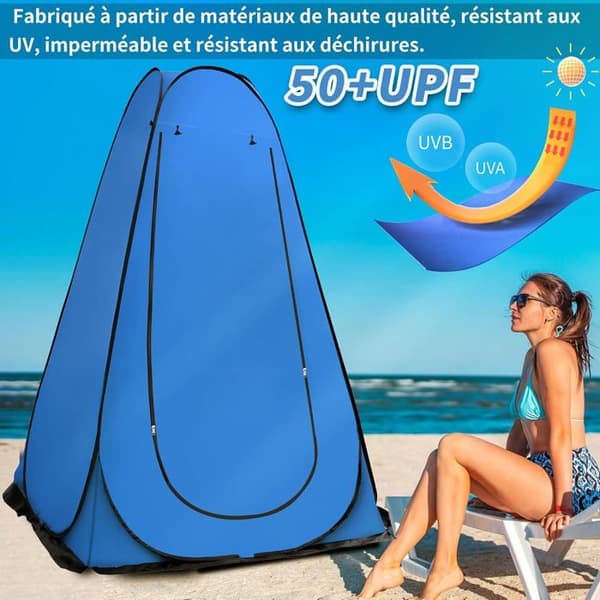 Pop-Up Dusch Tält - 1 Enhet - 190T Polyester - UV-skydd och Sekretess - Camping och Strand - 1