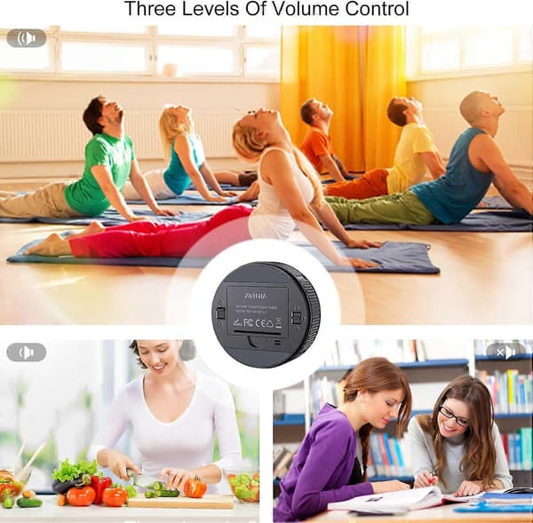 Digital Kökstimer, Visuell Timer Stor LED-Display Magnetisk Timer för Klassrum Matlagning Fitness Bakning Lärande Undervisning