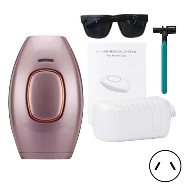 Smertefri Laser Hårfjerningsenhed, Multifunktionel Sikker Epilator, 5 Tilstande Hårfjerningsenhed, til Brug på Kroppen Pink AU Plug