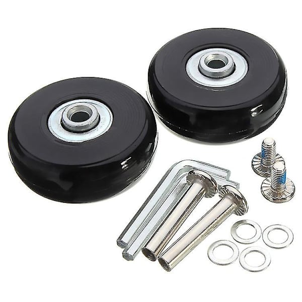 Resväska Hjul, Bagage Resväska Reparation Hjul Tung Last 50mm Tyst Gummi Universal Swivel Reservtransport Hjul Ersätter 2st Hjul För Resväska /