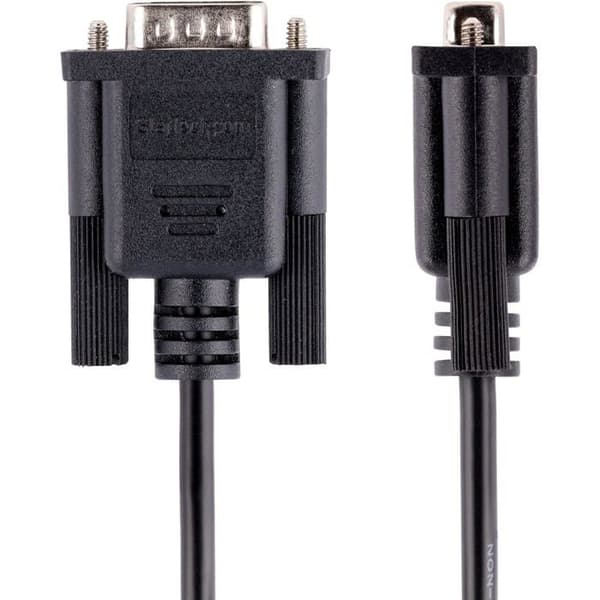 RS232-sarjakaapeli - 3m - DB9 uros/naaras - Null Modem Crossover - Al-Mylar-suojaus - DTE-laitteille