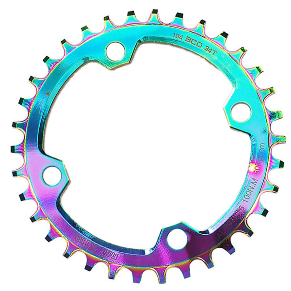 Ultralätt kedjehjul i aluminiumlegering, 34t 104bcd, för mountainbike