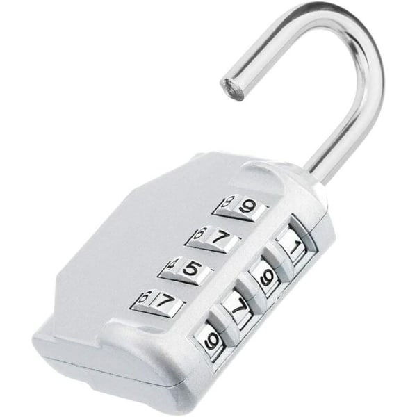 Combination padlock, number Padlock code for locker, 4 digit Combination lock for gym, locker room, college, school cabinet, escape game