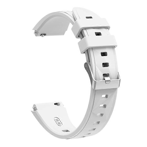 Kompatibel med Huawei Watch GT 5 Pro 42mm / GT 5 41mm Silikonerem 18mm Urrem Udskiftning White