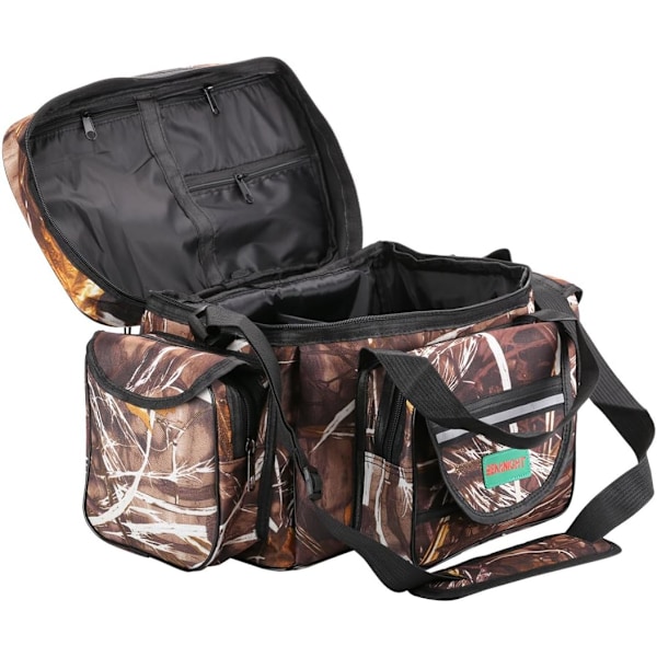 Karpfiskeväska SK003 Enkelsidig Havsfiskeutrustningsväska Holdall Kamouflage Utomhus Bärväska Vandringsresa Pack 50CM*28CM*27CM