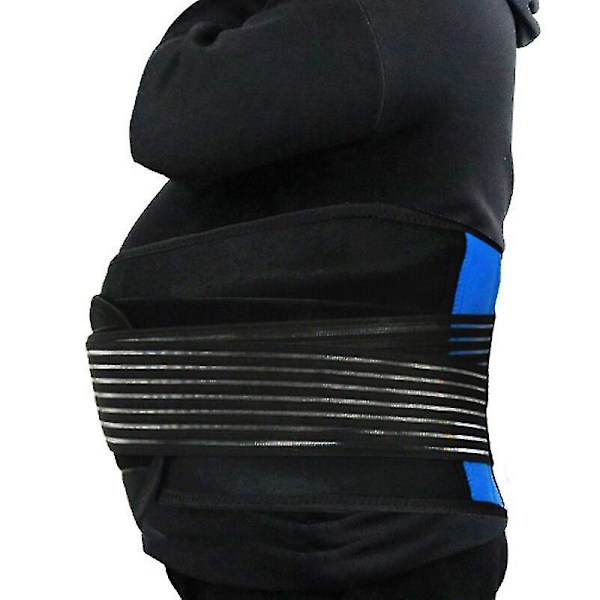 4XL 5XL 6XL Bred Støtte Elastisk Lumbar Ryggstøttebelte Ortopedisk Holdningskorrigerer Midje Smerter Ryggrad Støtte Korsett Kvinner Menn Rygg & Lumbar Støtte C Blue xxxL